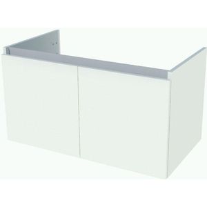 Nemo Start Tempus onderbouwkast 900 x 500 x 495 mm 2 deuren greeploos kleur wit 941021