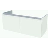 Nemo Start Tempus onderbouwkast 1200 x 500 x 495 mm 2 deuren greeploos kleur wit 941029