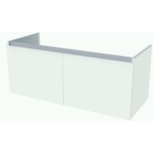 Nemo Start Tempus onderbouwkast 1200 x 500 x 495 mm 2 deuren greeploos kleur wit