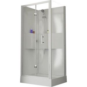 Nemo Start - Lilou Douchecabine - Wit - Acryl - Vouwdeur met Zijwand