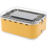 Barbecook Carlo - Tafel BBQ - Houtskool BBQ barbecue - Incl. Draagtas - Sunshine Yellow - 44 x 33 x 21cm