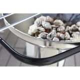Barbecook Loewy 50 - Houtskool BBQ barbecue - Grilloppervlak 47.5cm - Incl. Windscherm, BBQ rooster en asopvangpot - RVS