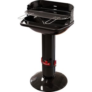 Barbecook Loewy 55 - Houtskool BBQ barbecue - Grilloppervlak 55x33cm - Incl. Windscherm, BBQ rooster en asopvangpot - Zwart