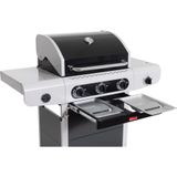 Barbecook Siesta 310 Black Edition - Gas BBQ Barbecue - 3 Branders - Met Zijbrander