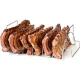 Barbecook Vlees & Ribrek - Spareribs Houder - RVS - InoxBarbecook Vlees & Ribrek - Spareribs Houder