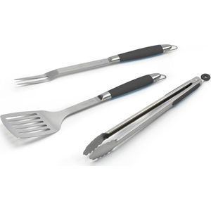 Barbecook Gereeschapset - BBQ Accesoires - Vor - Spatel & Tang - Staal - Zwart