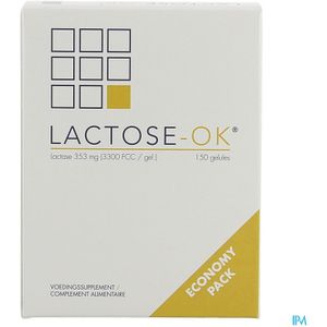 Lactose-OK - Voedingssupplement - Lactase - 30 Capsules