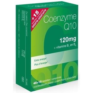 Coenzyme Q10 - 120mg - Vitamines B1 en B6 - Natuurlijke Formule