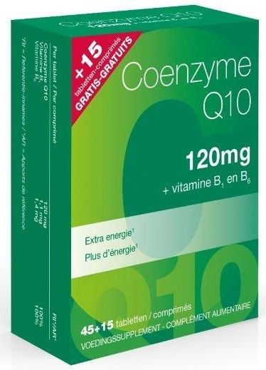 Coenzyme Q10 - 120mg - Vitamines B1 en B6 - Natuurlijke Formule