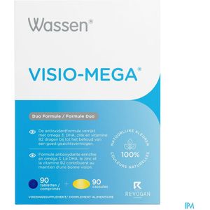 Visio-MEGA - Antioxidant - Bosbessenextract - Hooggedoseerd Luteïne - Omega-3 Vetzuren