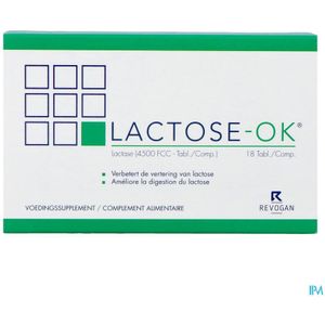 Lactose-OK - Voedingssupplement - Vertering - Lactase - Gist
