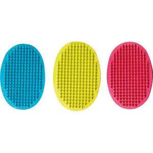 Flamingo Borstel - Hondenborstel - 9 x 3 x 13.5  - Blauw