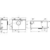 Faecalienvermaler Voor WC Opvoerhoogte 6m Of Horizontaal 60m Wit