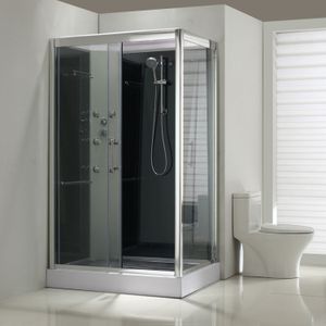 Xellanz - Sunshine - Complete Douchecabine - Links - 120x90x218 cm - Aluminium - 5mm Glas