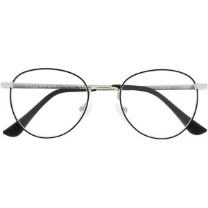 SILAC - Model ROMEO 9818 - Ovaal computerbril - Montuur in metaal - UV400 bescherming tegen het blauwe licht - Zilver en zwart