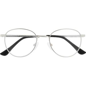 SILAC - Model ROMEO 9819 - Ovaal computerbril - Montuur in metaal - UV400 bescherming tegen het blauwe licht - Donker zilver en grijs