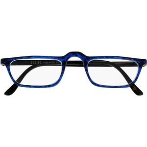 SILAC Leesbril heren – rechthoekige glazen – dames en heren – leesbril als leeshulp en loepbril in uniseks – licht, robuust en comfortabel – + 2,75 dioptrieën – blauw D/blauw 4410