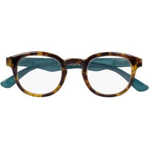 Silac - Duck Green 7303 - leesbril unisex met ovale glazen - lichte, comfortabele en robuuste leeshulp - loepbril met hoogwaardig design - +1.25 dioptrieën - schildpad / eendengroen