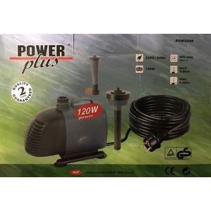 Fontein / Vijverpomp PROMO 120 Watt - 4800L/H - met hulpstukken