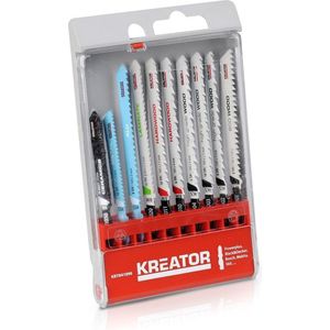 Kreator KRT041090 Set van decoupeerzaagbladen T-schacht – 10 stuks