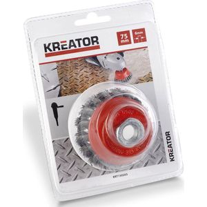 Kreator - Accessories - KRT150203 - Komborstel getorst - M14 Ø 75mm gedraaid staal