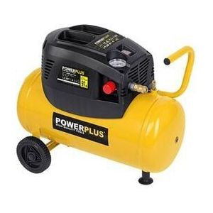 Powerplus POWX1730 Compressor - Luchtcompressor - 1100W - 8 bar - Olievrij - 24L tankinhoud