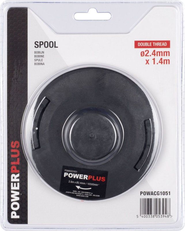 Powerplus POWACG1051 Bobijn - Spoel voor grastimmer en bosmaaier - 60476-60478-xg3012-xg3016-xg3023-xg3025-xg30