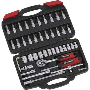 Kreator KRT500117 Dopsleutelset - 40 delig - 1/4
