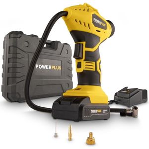 Powerplus POWX1700 Accu Compressor - Luchtcompressor - 18V - 8 bar - Incl. 1 x 1,5Ah Accu, lader, koffer en accessoires