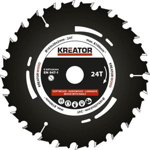 Kreator KRT020304 Invalzaagblad 165 mm - 24T