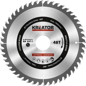Kreator KRT020413 Zaagblad hout 170 mm - 48T