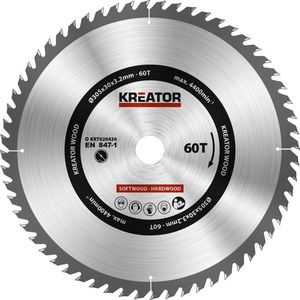 Kreator 305x30x3.2 Mm 60t Cirkelzaagblad Voor Hout