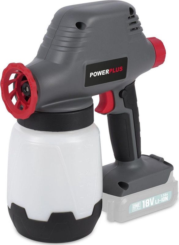 Powerplus Verfpistool op Accu POWAIR0110 - Draadloos Verfspuitpistool van 18 V van 1 l - zonder Batterij of Lader