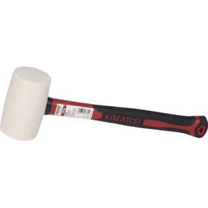 Kreator - Hand tools - KRT904104 - Rubber hamer - 450g - fiber - wit