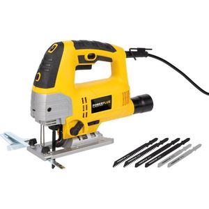 Powerplus elektrische decoupeerzaag POWX0361 - 810W zaagmachine - 3000min-1 - gereedschap met 6 acc.