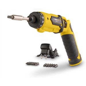 Powerplus - Draadloze Schroevendraaier - 8 V - Inclusief Schroefbits en Lader