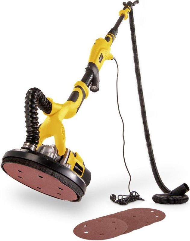 Powerplus - POWX04761 - Elektrische Wand- & Plafondschuurmachine - 710W - Schuurpapier Ø225mm - Telescopisch