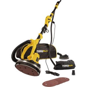 Powerplus POWX0479 Telescopische wandschuurmachine - 1050W - Ø225mm - Incl. 6x schuurpapier - Voor plafond en muur