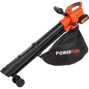 Powerplus Dual Power Draadloze Bladblazer POWDPG75270 - Bladblazer op Batterij van 40 V, 3-in-1: versnipperen, blazen en zuigen, maximale luchtsnelheid van 210 km/u, zonder Batterij en Oplader