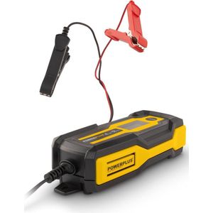Powerplus slimme lader POWX4203, 12V batterijen, 3 - 120 Ah, druppellader, wintermodus, acculader voor auto