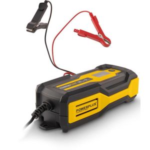 Powerplus slimme lader POWX4207, 12V batterijen, 3 - 200 Ah, druppellader, wintermodus, acculader voor auto