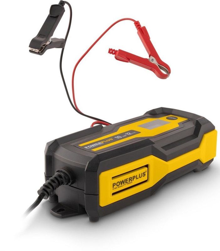 Powerplus - POWX4207 - Acculader - Druppellader - 12V - 10A - 3 tot 200Ah