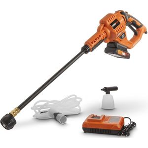 Powerplus Dual Power POWDPG80621 Hogedrukreiniger - 20V - Brushless - 25 bar - 170 l/h - Incl. 6m slang, accessoires, 1x 2,0Ah accu en lader