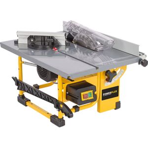 Powerplus elektrische tafelzaag POWX07588 - 800W zaagmachine, Ø200mm - rechte, schuine, versteksneden - 505x373mm tafel - met 1 acc.