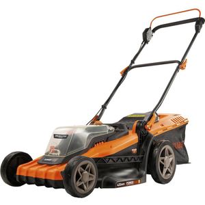 Dual Power Akku-Rasenmäher POWDPG75610 - 40 V, 420 mm Ø Rasenmäher, ohne Batterie und Ladegerät, mit Grasaufnahme und Heckauswurf
