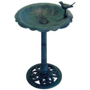 BAODBF Staande vogelbad, 30 cm, vintage vogelbad voor in de tuin