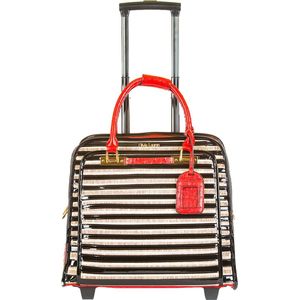 Olivia Lauren Stripes Business Trolley rood/zwart Zakelijke koffer