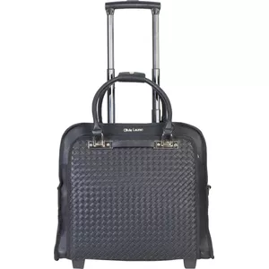 Ponhog Laptop Trolley Rugzak – 17,3 Inch – Waterdicht 1680D Nylon – Met Wielen & Uitschuifbare Handgreep – 30 Liter Handbagage