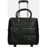 Olivia Lauren Laptoptrolley Dames / Businesstrolley - 17 inch - Imitatieleer - Onyx - Zwart