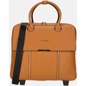Olivia Lauren - Tinley - Laptoptrolley - Zwart - PU / Imitatie Leer - Inhoud 24 Liter